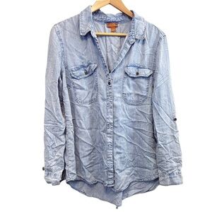 Scully Light Blue Button Down Shirt